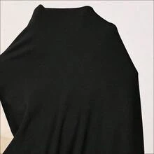 WNST
  Vestido de enfermería casual de verano con rayas y parches para maternidad - Negro01 - Ver 7