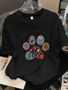 Halloween Graphic T-Shirt - Black - View 1