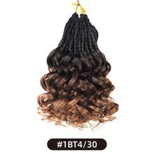8-12inch Short Curly Crochet Hair For Women, Pre Twisted Pre Looped Synthetic Braiding Hair Extensions - Multicolor - View 30