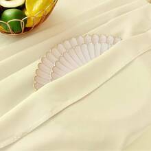 MEANMOY - Mantel redondo verde de 210 g/m², resistente al agua y a las manchas, para mesa circular, color liso, de 48 pulgadas, en tela de poliéster duradera, lavable, sin arrugas, para bodas, fiestas - Verde - Ver 9