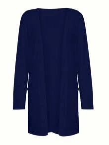 Chaqueta Cárdigan de Manga Larga para Mujer - Negro - Ver 10
