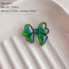 Acrylic Transparent UV Color Fat Bow Bead DIY Jewelry Mobile Phone Chain Keychain Production Accessories Materials - Multicolor - View 26
