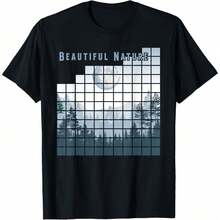 Adult T-Shirt With Minimalist Abstract Skeleton With Rose Print, Heavyweight Fabric, All Seasons, 220g Pure Cotton, Single-Sided Print, Round Neck, Short Sleeves, Unisex, Top, Ba - 庫爾 5 - 查看 1