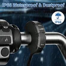 شاحن هاتف للدراجة النارية 12V-24V شاحن سريع منفذ USB + Type C 18W+30W منافذ مزدوجة للمقابض - A - مشاهدة 7