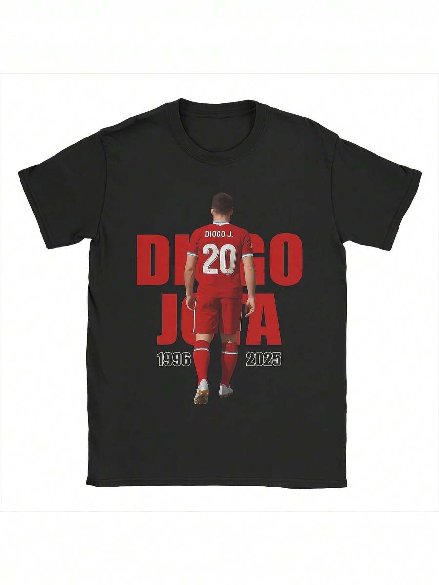 Men's Diogo JackeT‑StyleommemoratKpop‑Tone‑Tone‑Tone‑Tone‑Tone‑Tone‑Tone‑Tone‑Tone‑Team T-Shirt - 1969-2026 Vintage Football Fan A‑Buddyrel, 100% Cotton Short SDenim‑Toneve Shirt Suitable for Sports Events, Casual Wear & Gifts (Black/White) homme vêtement Y2K-Style Lightweight, Breathable, and Versatile Summer T-Shirt - For Teens & Adults - svart - Visa 1
