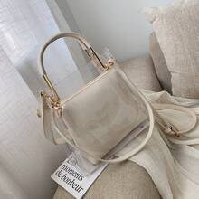 Summer Small Bag For Women 2019 Korean Version Versatile Handbag Fashionable Stylish Transparent Jelly Crossbody Bag - 抹茶綠 - 查看 8