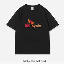 "SK HYNIX" Doppelseitig Bedrucktes T-Shirt Hochwertige Weiche Baumwolle Lässiges Kurzarm-Shirt  Unisex Tech-Top für Frühling und Sommer - 10 - Übersicht 7