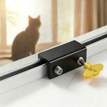 Adjustable Window Limit Lock, Heavy Duty Drill-Free Sliding Door Lock For Home, Prevent Cats From Accidentally Opening Windows - Irregular - View 8