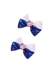 1pc Independence Day Style National Flag & Star Design Hair Clip, Fashionable Personalized Gift Suitable For Daily Outfit, Perfect For Party And Holiday, Versatile Accessory For Women Casual And Vacation,Festival,Birthday - Multicolor - View 8
