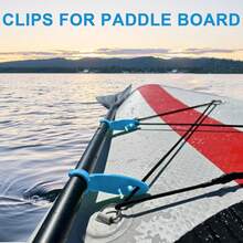 Universal Paddle Board Fin Clips, 2 Pack Adjustable Surfboard Fin Fixing Buckles, Durable Clamps, Practical Accessories For Water Sports & Kayak - Blue - View 3