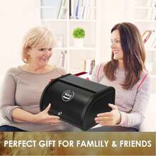 Sliding Lid Bread Box For Dust Protection, High-End Storage Box For Living Room And Dormitory, Flip-Top Storage Box For Halloween Decorations And Gifts. - White - View 5