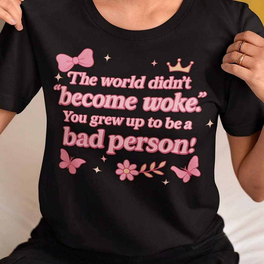 Woke T-Shirt Political Activi Anti Gift - Negro - Ver 1