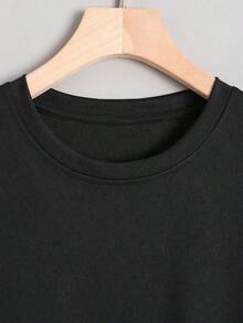 Man002 Men's T-Shirt With Cat Print - Black - View 3