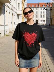 Plus Size T-Shirts - Black - View 1