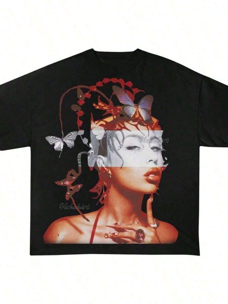 Women T-Shirts - 黑色 6 - 查看 1