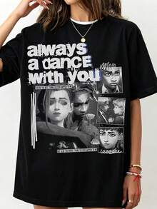 JINX & EKKO Crew-Neck Printed Men's Fashion Short-Sleeved Sports T-Shirt - Black - View 1