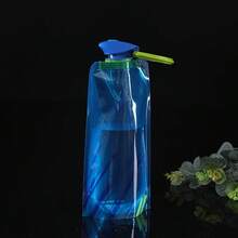1pc 650ml Collapsible Water Bottle, Portable PE Water Bottle, Suitable For Outdoor Activities, Providing Enough Water For Cycling, Motorcycle, Car, Hiking, Camping And BBQ, Suitable For Outdoor Use, Outdoor Cycling Sports Water Bottle, Mountain Climbing Portable Water Cup, PE Plastic Collapsible Water Bag, Gift Promotion Water Storage Pouch - Multiple Styles - View 15