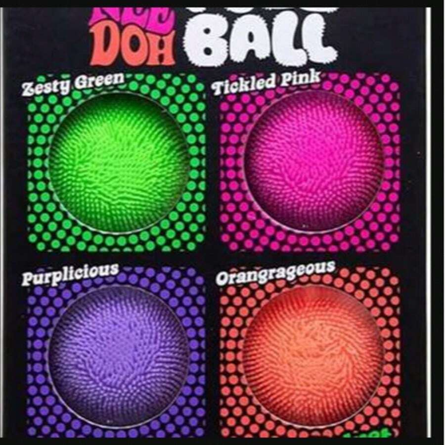 1 pieza - Juguete de alivio del estrés con bola redonda suave, bola de estrés con púas, forma de huevo colorida, juguete de apretar para aliviar el estrés, bola rosa - Multicolor - Ver 1