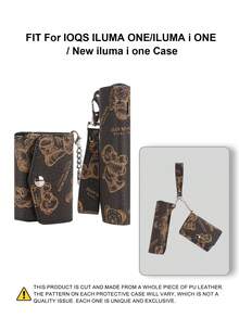 1PC For IQOS ILUMA ONE/ILUMA I ONE/New Iluma I One Series Universal Protective Case PU Leather Cover + TEREA 20pcs Storage Bag PU Leather Material Soft Lanyard Anti-Drop Anti-Scratch Anti-Collision Wear-Resistant Precise Cutout Unisex Protective Case Lightweight Integrated Storage Box Portable Fashion Accessory Business Casual Essential Protective Storage Box Gift For Yourself Storage Box - ILUMA ONE/i ONE Leather Case + Cigarette Pack - View 12