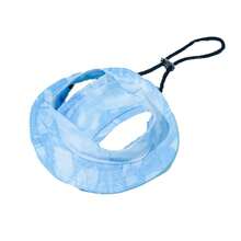 1pc Customizable Name Tie-Dye Gradient Pet Bucket Hat, Ear-Exposed Design Anti-Choke Style For Cats And Dogs, Adjustable Drawstring Sun Protection Hat, Suitable For Outdoor Wear, Summer Pet Outfit Accessory, Daily Photo Prop - Multicolor - View 19