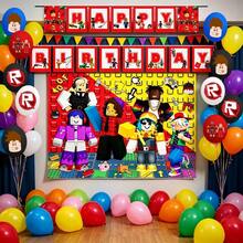 Roblox 12pcs Party Decorations Background Decor, 1Set/15pcs Banner Balloons For Birthday And Graduation Party. Suitable For Thanksgiving, Halloween And Christmas Events. Ideal For Celebrations, Gatherings And Unique Occasions - ROBLO Balloon Banner Background - View 4