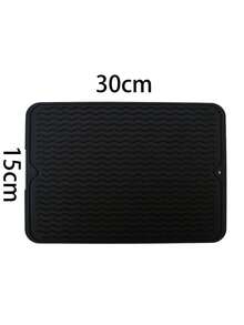 Silicone Dish Drying Mat For Kitchen Counter Under Sink Protector Organizers Cooking Baking For Griddle Accessories Coffee Mats Appliance Stone Rack Trays Drain - Multicolor - View 10