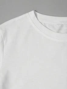 Camiseta con Estampado "God Got Me", Manga Corta, Cuello Redondo, Estilo Casual para Verano y Primavera, Ropa de Mujer - Blanco - Ver 3
