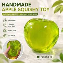 1PC Stress Balls Fidget Toys, Green Apple Squeeze Toys Slow Rising, Stress Balls For Adults, Christmas, Party Favors, Stocking Stuffers - 派對玩具 - 查看 2
