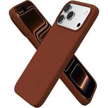 液態矽膠 3 層全覆蓋軟橡膠手機殼適用於 iPhone 17 Pro 17 Pro Max 17，清新夏季配色，防震保護殼配耐刮微纖維內襯，相容於 13 11 16 Pro Max 15 14 Plus 12 Mini XS Max 7 8 Plus - 栗子棕 - 查看 8