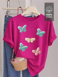 BUTTERFLY COLOR EDITION T-Shirt | 100% - Black - View 10