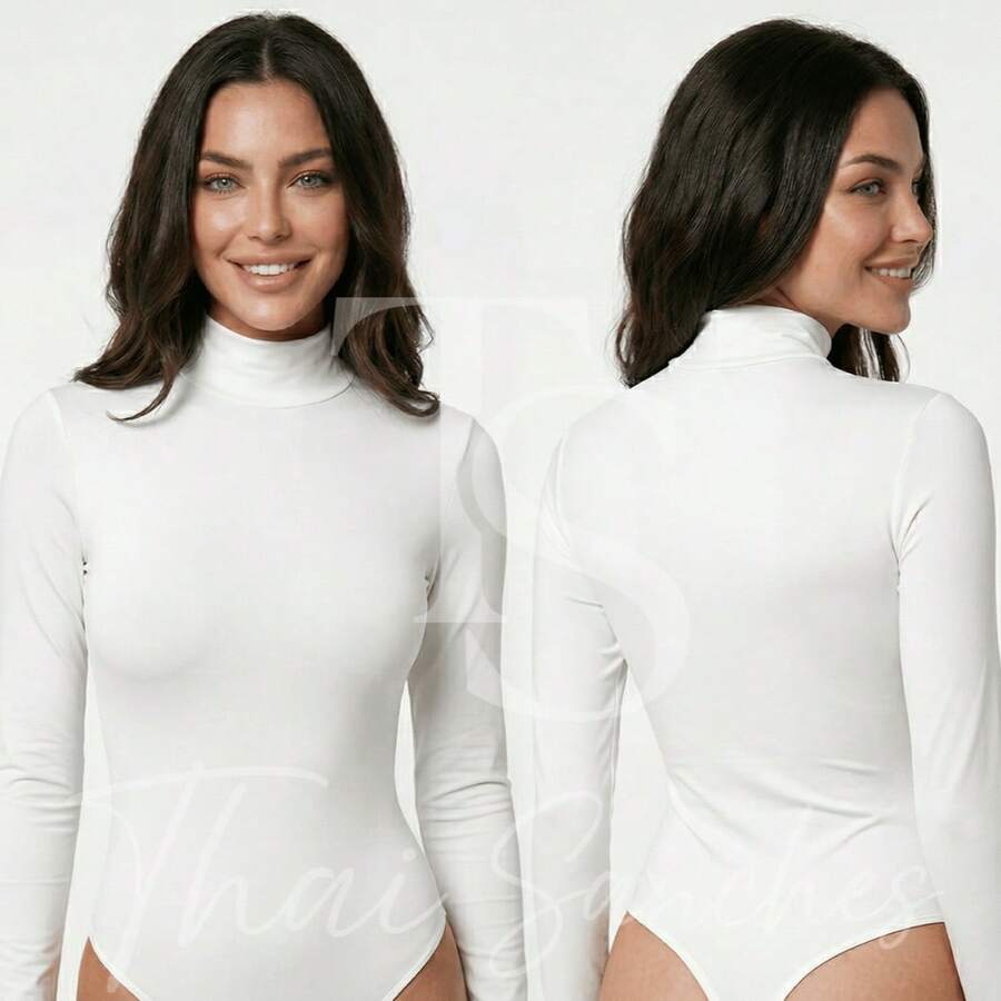 Women Bodysuits - White - View 1