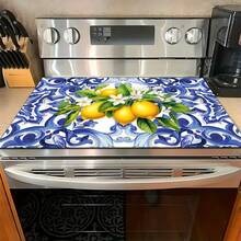 1pc, Home Decor, Vintage Lemon Pattern Printed Absorbent Mat, Dish Drying Mat, Espresso Machine Countertop Absorbent Mat, Draining Mat, Sink Drainage Mat, Soft Faucet Absorbent Mat, Sink Coaster, Kitchen Supplies, Bathroom Supplies - Multicolor - View 7
