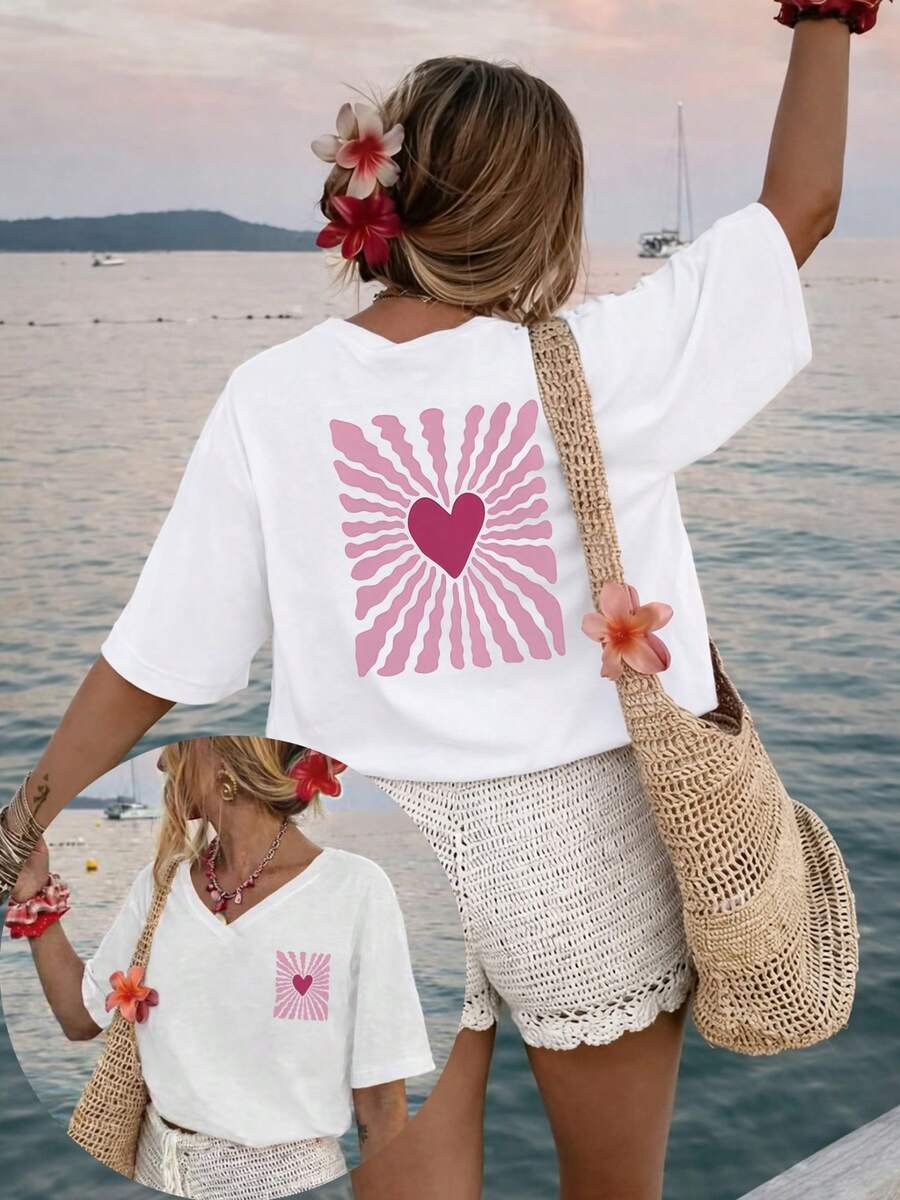 Plus Size T-Shirts - White - View 1