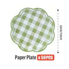 10pcs/25pcs/50pcs Octagonal Petal Series Disposable Plates, Party Supplies, Gathering Supplies, Holiday Supplies, Suitable For Gender Reveal, Birthday Party, Theme Party, Family Picnic - View 21