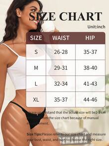 6 Pack String Bikini Underwear For Women Sexy Lace Panties Low  Hipster Bikini Panty Stretch Briefs  S-XL - Nhiều màu1 - Xem 7