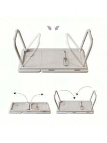 AB Side Folding Computer Desk, Adjustable Height Laptop Desk For Bed, AB Side Lift-Up Study Desk - View 5