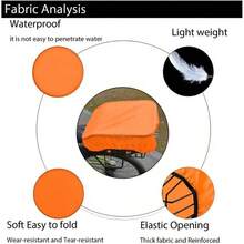 - Soporte trasero para bicicleta, 35 L, color naranja - naranja + 35L - Ver 6