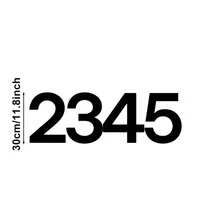 Customized Modern Door Number Plate - Black Door Number And Address Plate - Door Number Plate - Black - View 14