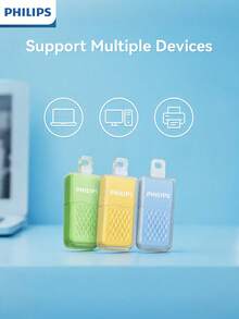 Philips USB 2.0 Flash Drive. This Portable USB Flash Drive Features A Cute Ice Cream Cone Design, Made Of Skin-Friendly Silicone, Suitable For Office And Study Use. Available In Green, Blue And Yellow. - View 6