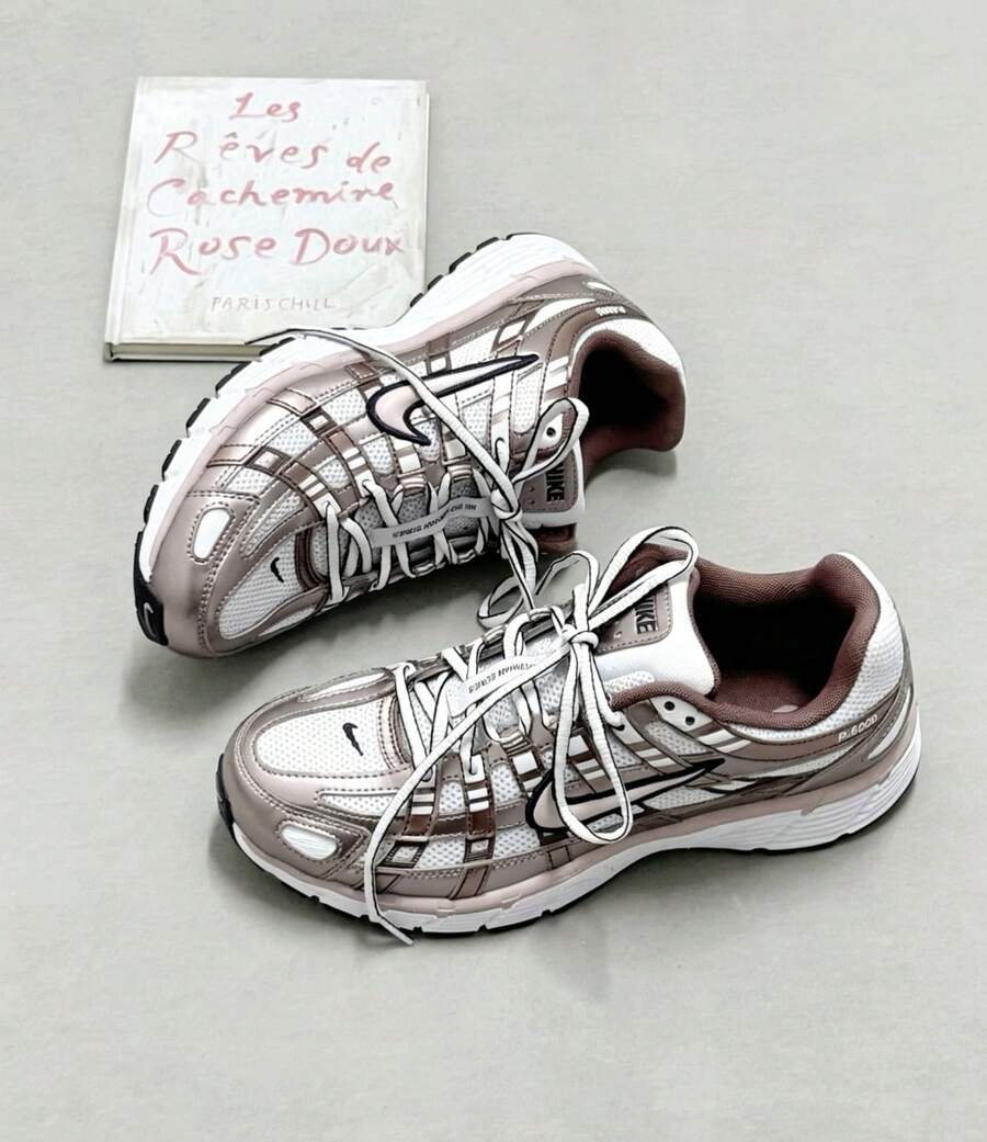 Nike P6000 White Purple Dynasty Casual Shoes Women's IO3496-103 | Everyday Versatile, Comfortable Fit - 乾枯玫瑰色 - 查看 1