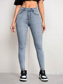 Women Jeans - Grey - View 5