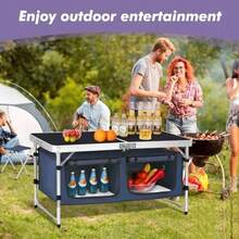 Picnic Folding Table And Chairs - Blackbig - View 6