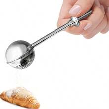 Stainless Steel Telescopic Powdered Sugar Shaker, Cocoa/Flour Sifter Dusting Wand For Baking - Multicolor - View 1