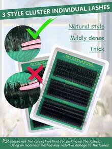 Hinarin Cụm lông mi dày 60D+80D+100D/60D+80D+100D+120D/40D+60D+80D/80D/200D lông mi đơn, cụm lông mi nối dày cong D 508 Pcs/256 Pcs/295 Pcs/300 Pcs/320 Pcs/280 Pcs/168 Pcs/60 Pcs lông mi đơn 9-18 Mm cụm lông mi mảnh, giao ngẫu nhiên - D - Xem 6