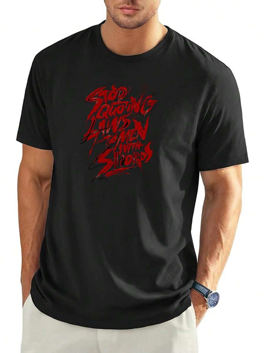 T-Shirts Hommes - Noir - Voir 1