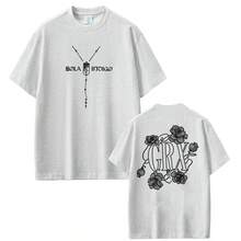 Lola Indigo GRX Tour 2026 Double Sided Printed T Shirt For Men Women Fashion O-Neck T-Shirts Casual Oversized Cotton Tee Shirt - 白色 - 查看 12