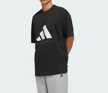 Adidas Nueva ropa deportiva de baloncesto, transpirable y de corte holgado, camiseta de cuello redondo para hombre y mujer. - Negro - Ver 2