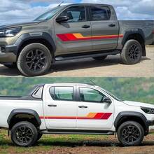 Car Sticker For Hilux Revo Vigo Rocco SR5 Door Side Colors Stripes Vinyl Decal Auto Tuning Decoration Decal Accessories - Car Sticker - View 3