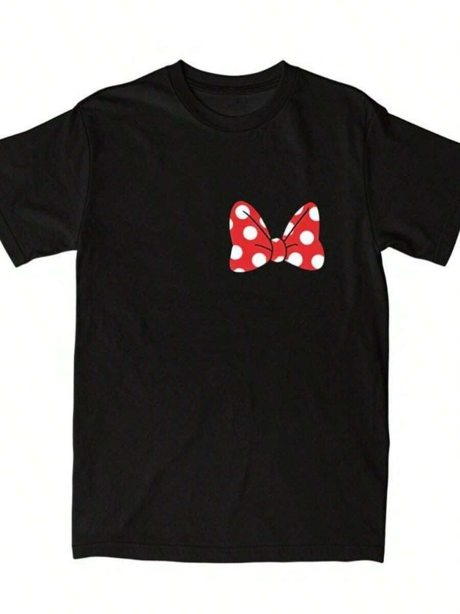 Mickeys S Mouse And Friends Cute T Shirt Summer Streetwear T-Shirts 100 Cottonsss HarAJsuku Tee Shirt For Men's Short-SLEEs Ved Tees - 黑色 - 查看 1