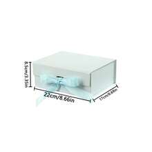 Blue Gift Box Set, Luxury Gift Packaging Box, Ribbon Decor, Suitable For Birthday, Wedding And General Occasions - Baby Blue - View 10